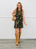 Washed Camo Overall Mini Dress (Reg & Plus)