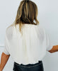 Ivory Woven Cape Blouse (Reg.)