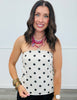 Natural/Black Polka Dot Tube Top (Reg.)