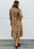 Floral Paisley Tiered Midi Dress (Reg and Plus)
