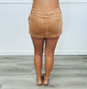 Mocha Washed Corduroy Mini Skort (Reg.)