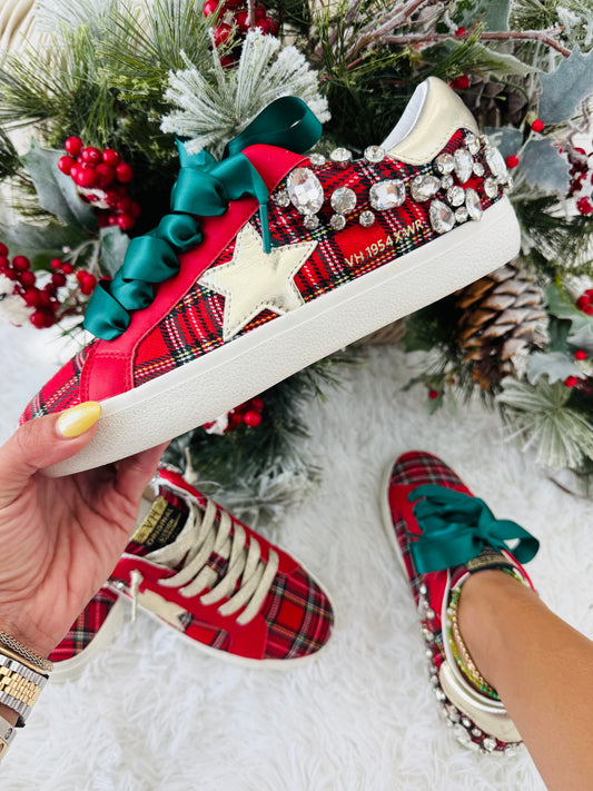 VH x WR Perfectly Plaid Crystal Sneaker