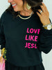 Love Like Jesus Sweatshirt (Reg. and Plus)