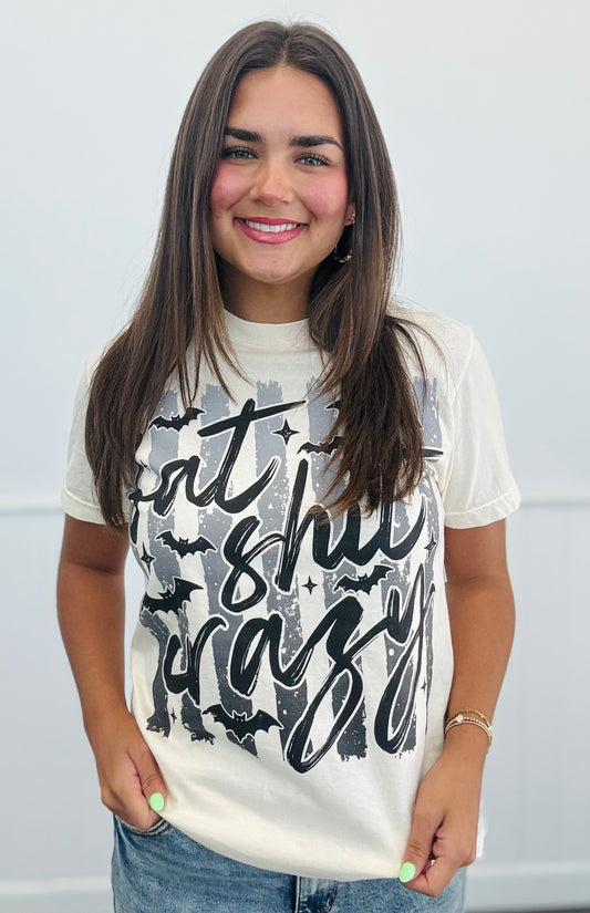 Bat Shit Crazy Graphic Tee (Reg. and Plus)