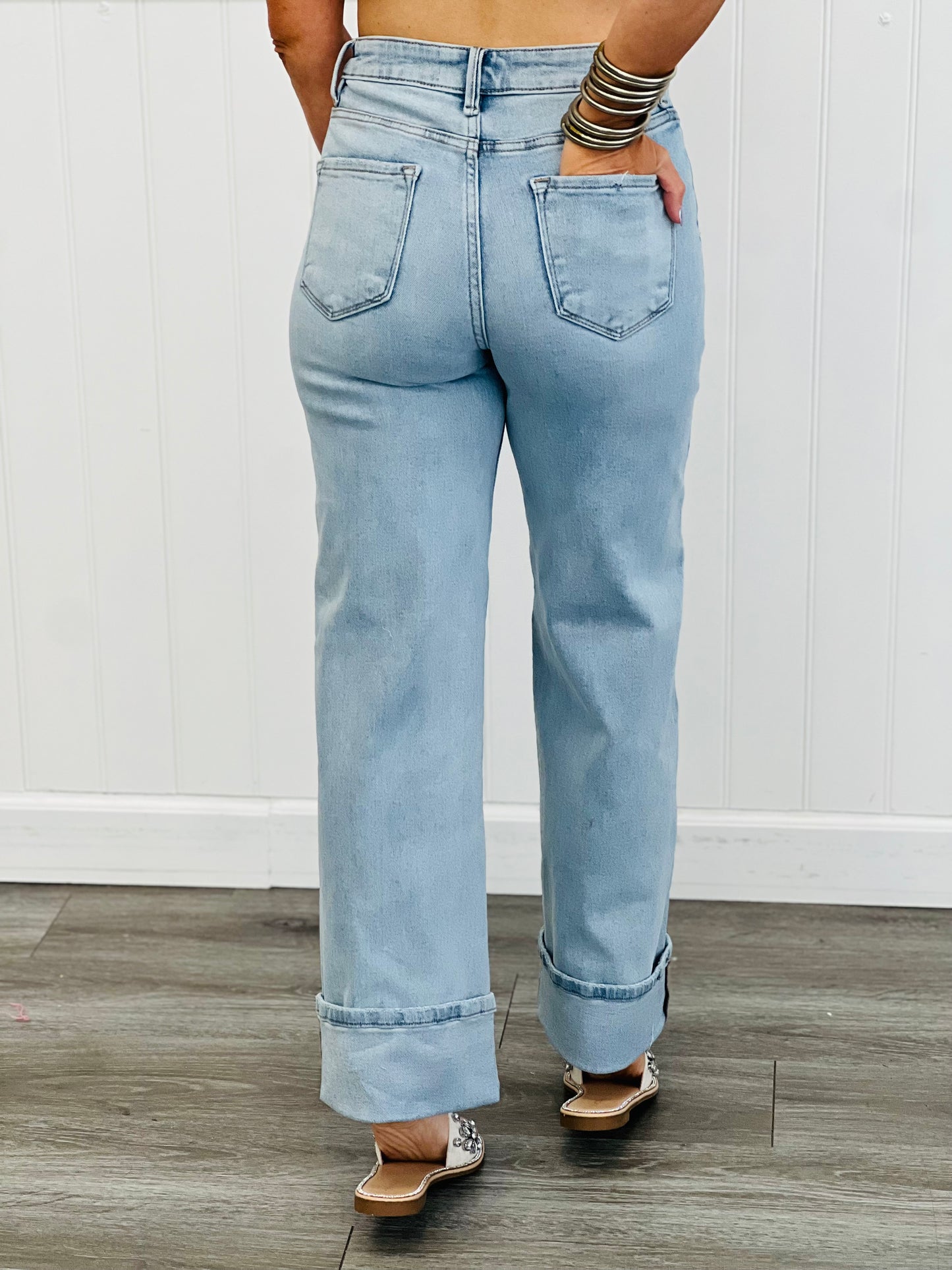 Risen Light Totally You Tummy Control Cuff Jeans (Reg & Plus)