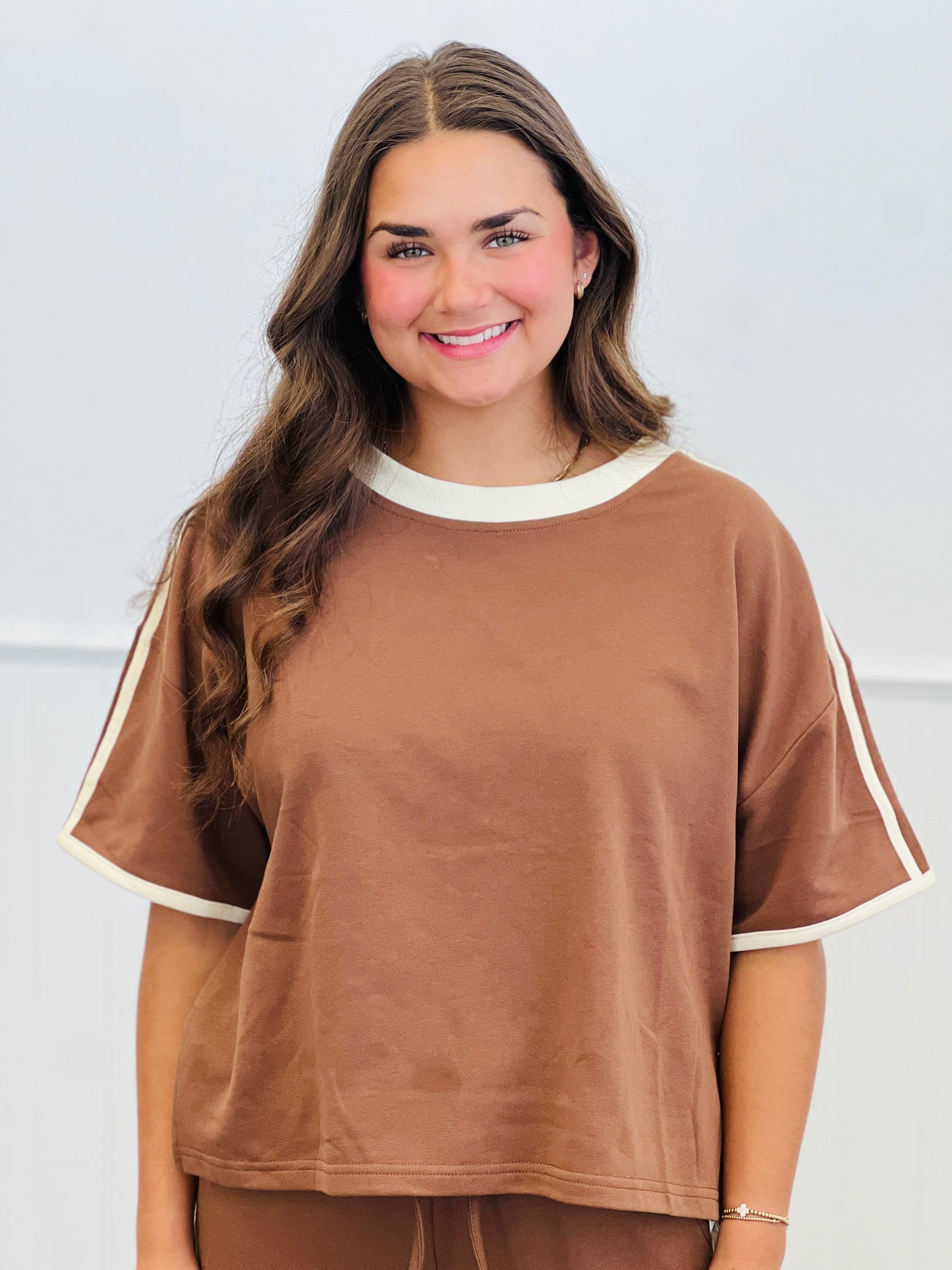 Brown Terry Warm Up Top (Reg.)