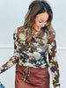 Floral Mesh Long Sleeve Top Remix (Reg.) - 2 Colors