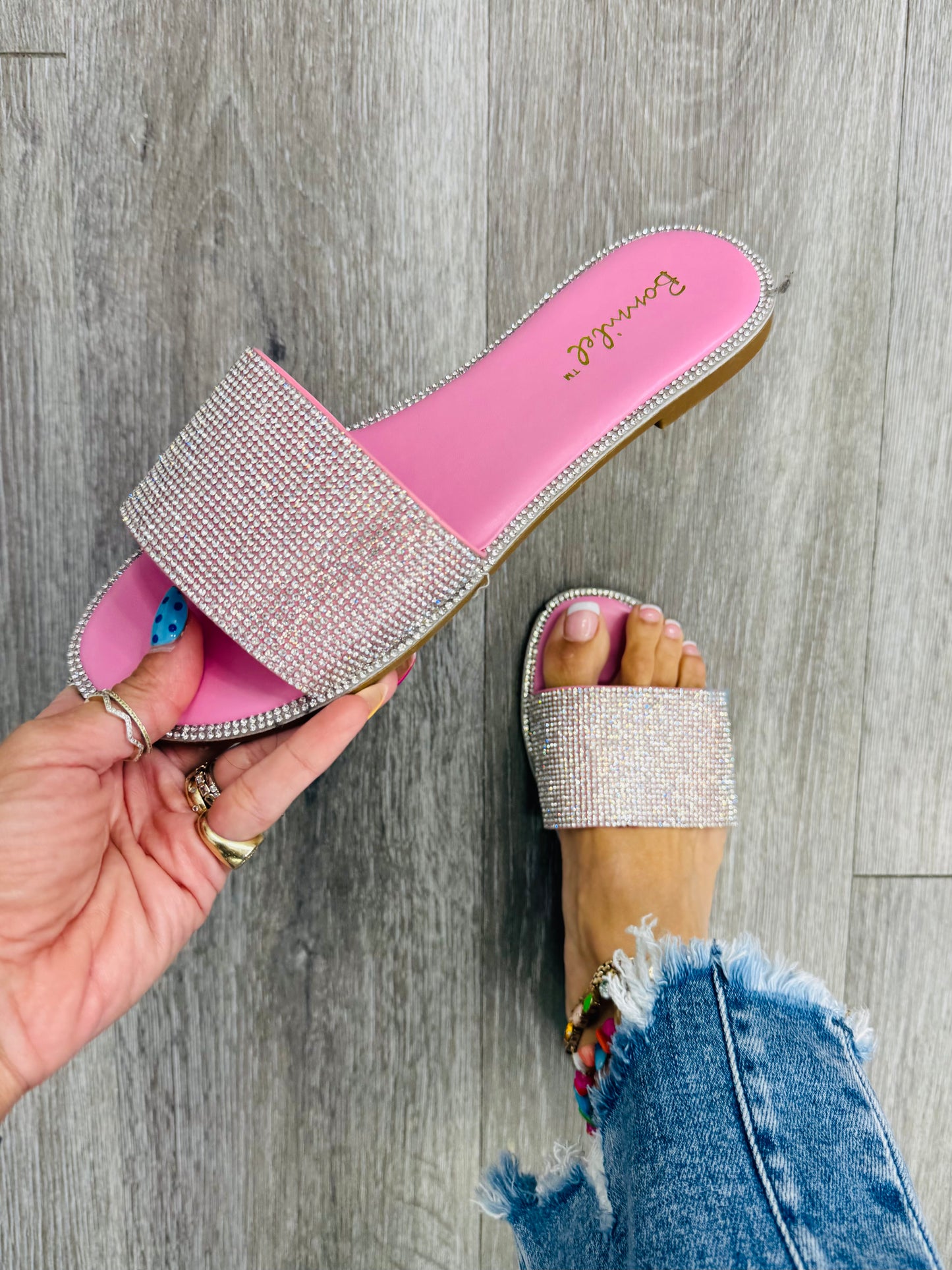 Pink Spotlight Spark Sandals