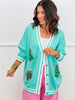 Spruce Trees Relaxed Cardigan (Reg. and Plus)