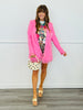 Pink Lace Detail Blazer (One Size)