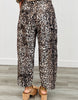 Leopard Crochet Lace Side Stripe Pants (Reg & Plus)