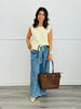 Yellow/Blue Stripe Sweater Top (Reg.)