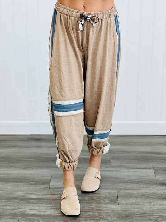 POL Latte Double Gauze Patch Jogger Pants (Reg.)