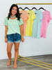 POL Accent Trim Slub Tee (Reg.)- 5 Colors