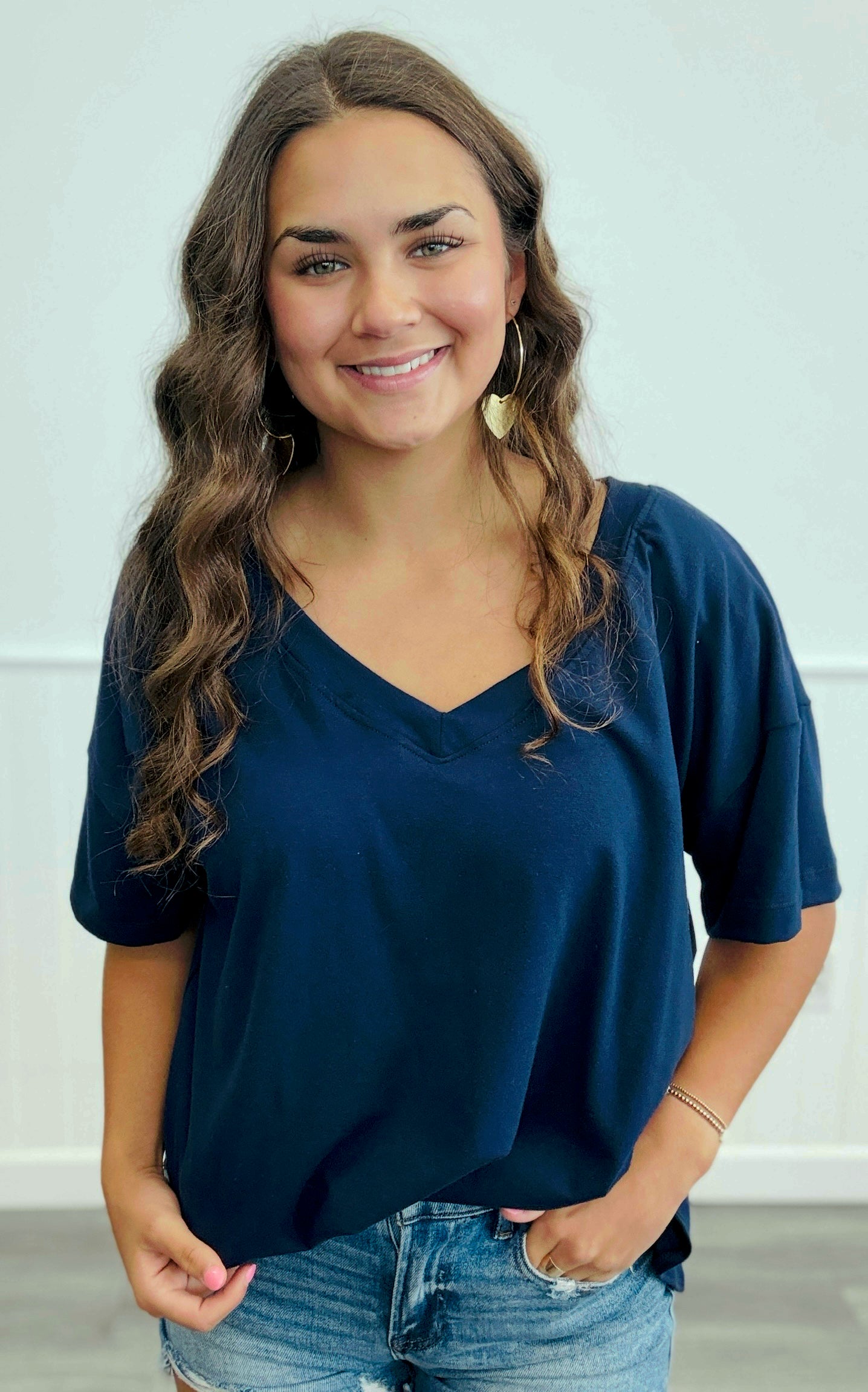Reversible Short Sleeve Tee Top (Reg.)-4 Colors