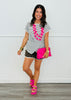 Striped Front Twist Top (Reg. and Plus)