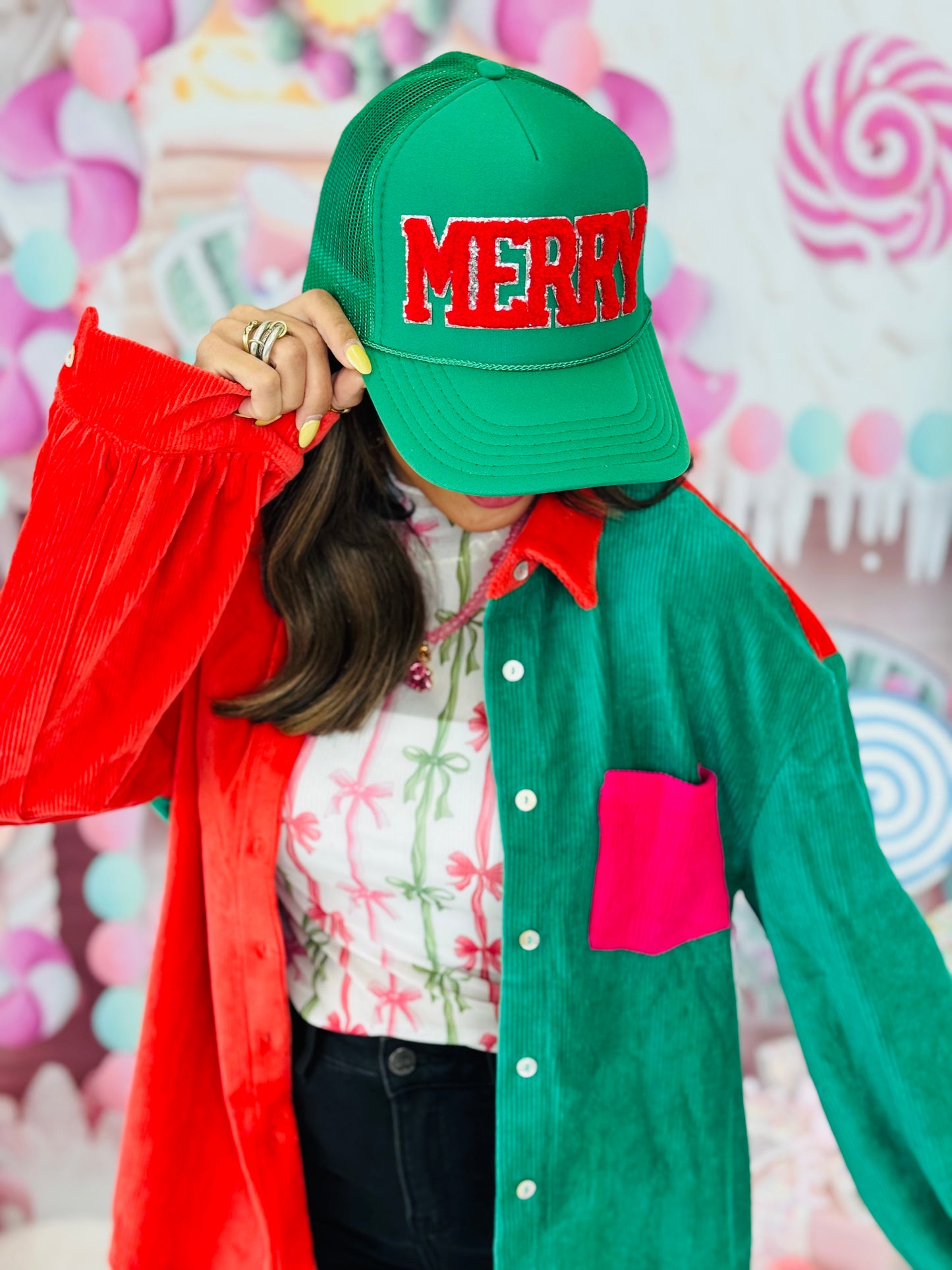 Fiesta Color Block Shacket (Reg & Plus)