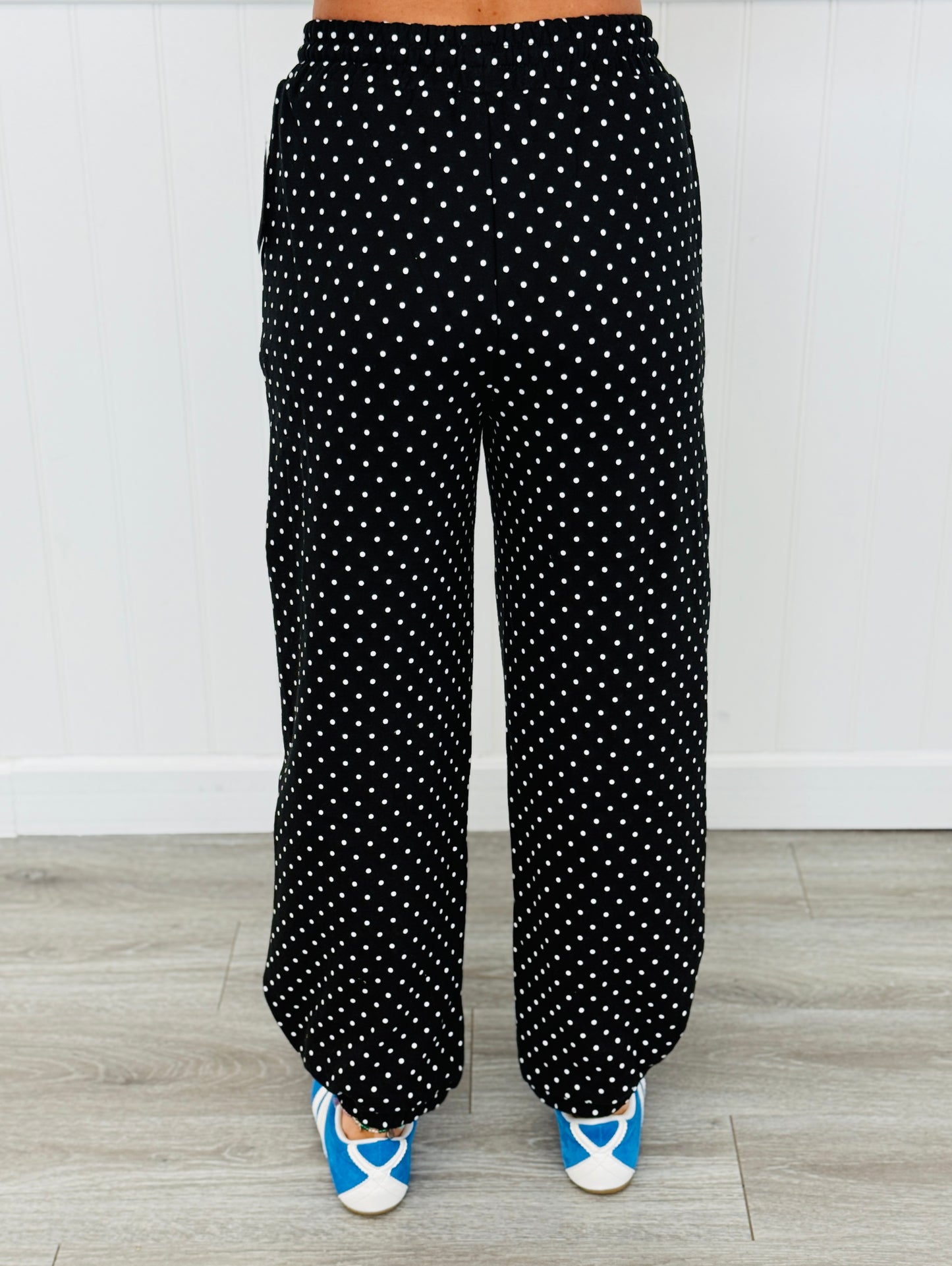 Cozy Micro Polka Dot Jogger Pants (Reg.) - 2 Colors