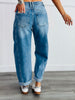 Risen Medium Beyond The Barrel Cuffed Jeans (Reg & Plus)