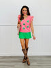 Pink Glitter Tree Patches Sweater Vest (Reg. and Plus)