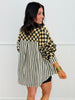 Mix & Match Checkered Stripe Shacket (Reg. and Plus)