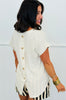 Natural Back Button Down Blouse (Reg & Plus)
