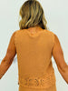 Dusty Apricot Crochet Sleeveless Top (Reg & Plus)