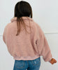 Dusty Pink Sherpa Fleece Jacket (Reg & Plus)