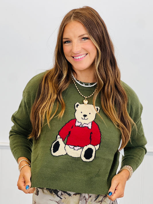 Green Bear Pullover Sweater (Reg.)