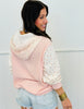 POL Pink Multi Knit Hooded Top (Reg)