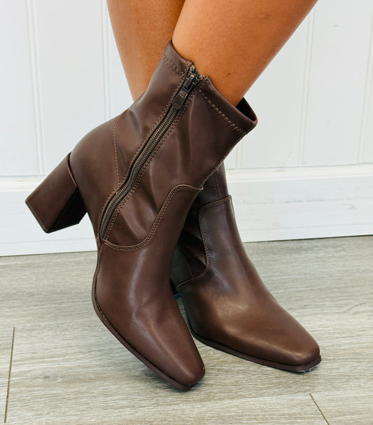 Brown Strut Your Stuff Ankle Boots