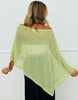 Lime Asymmetric Draped Top (OS & Plus)