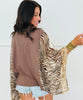 Free Bird Animal Print Kaftan Top (Reg.)