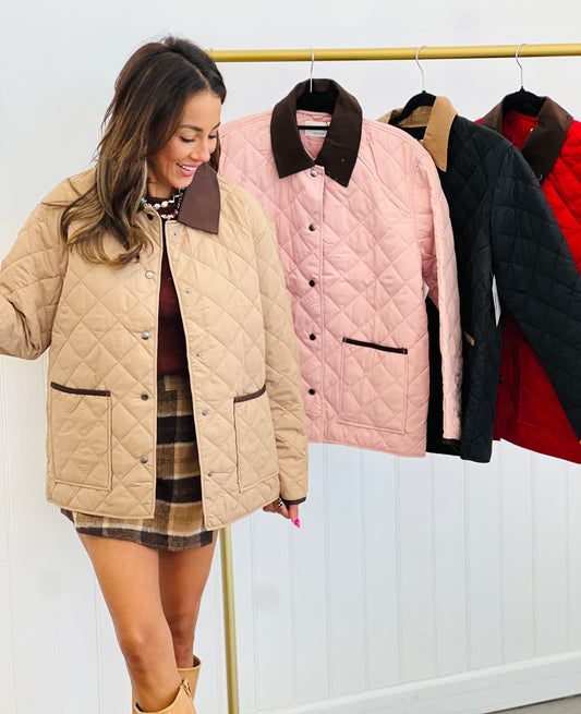 Quilted Puffer Jacket (Reg.)-4 Colors