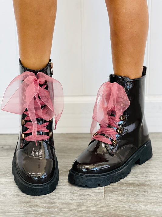 Dark Brown Rebel Radiance Combat Boots