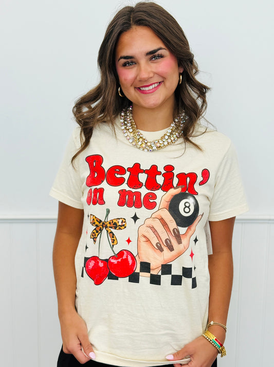 Bettin' On Me Graphic Tee (Reg. and Plus)