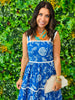 Blue Seashell Strappy Midi Dress (Reg & Plus)