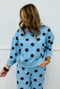 Sky Blue/Navy Polka Dot Sweatshirt (Reg.)
