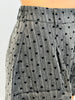Charcoal/Black Heart Print Shorts (Reg & Plus)