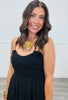Black Beauty Strappy Midi Dress (Reg.)