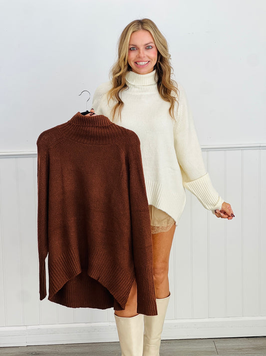 Turtleneck Oversized Sweater (Reg.) - 2 Colors
