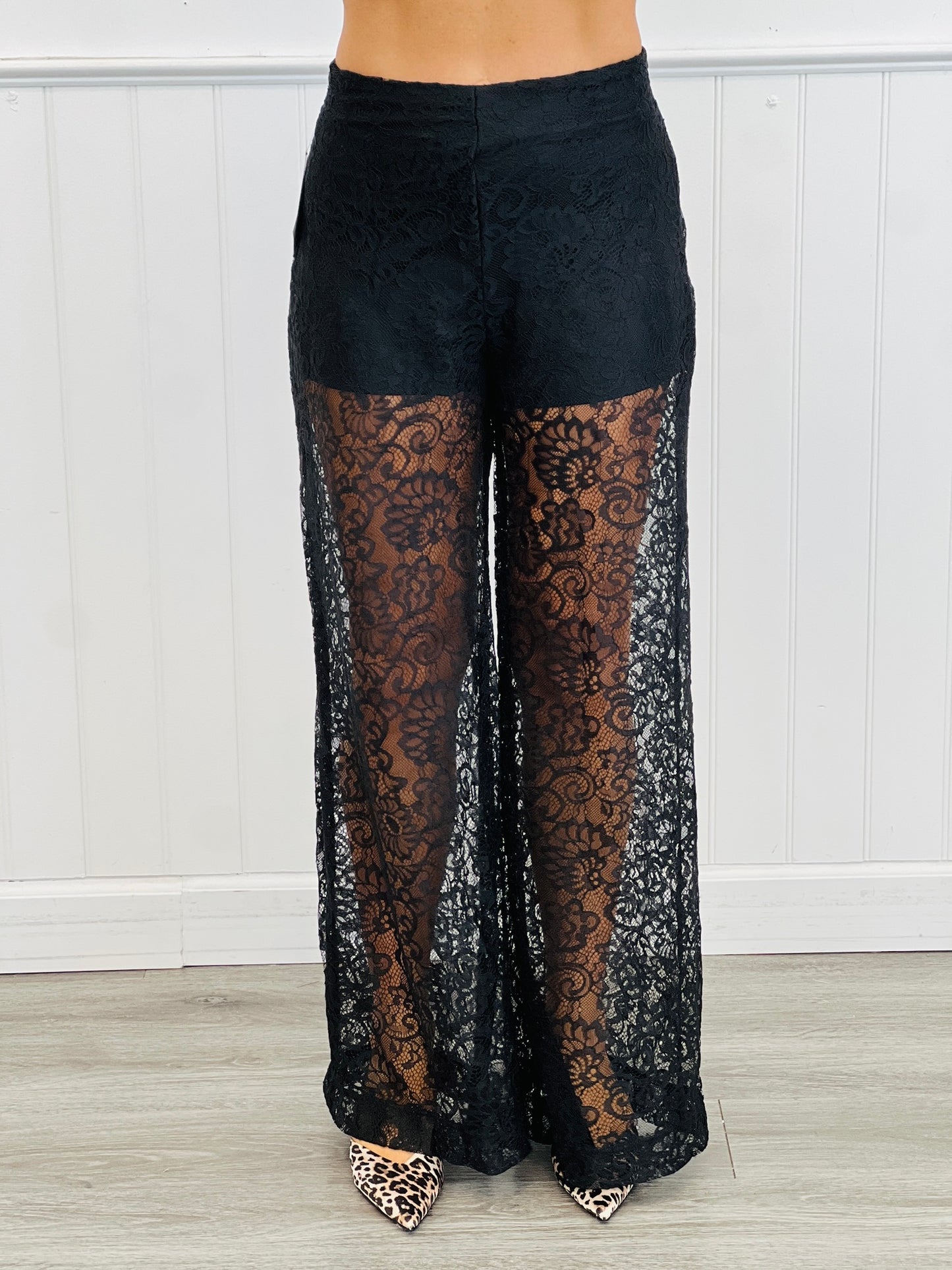 Lace Flare Pants (Reg.) - 2 Colors