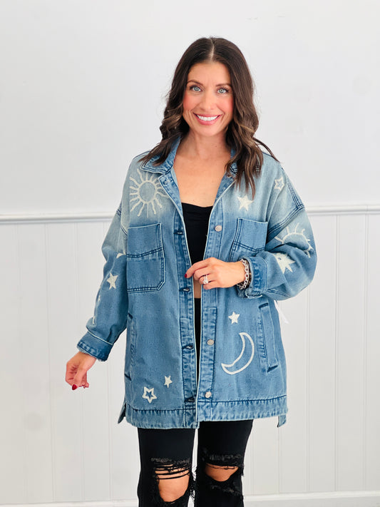 Medium Wash Denim Celestial Jacket (Reg.)