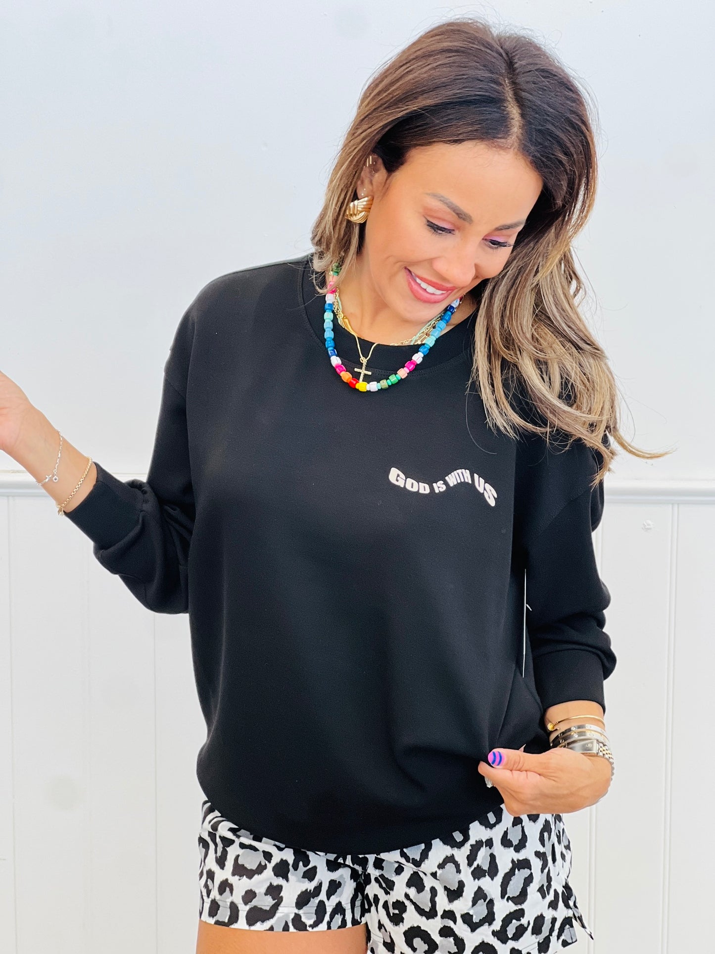 God Is With Us Graphic Sweatshirt (Reg & Plus)