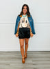Happy Face Patchwork Graphic Tee (Reg. and Plus)