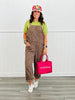 Leopard Barrel Leg Overalls (Reg.)