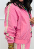 Pink Side Stripe Track Jacket (Reg.)