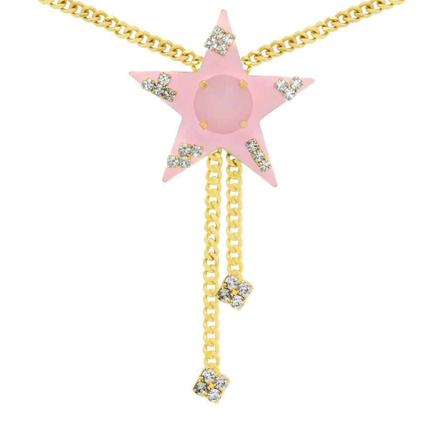 TOVA - Bolo Star Necklace in Roselune