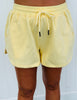 Lemon Side Slit Shorts & Cardigan Set (Reg. and Plus)