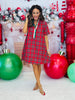 Plaid Placket Collar Mini Dress (Reg. and Plus) - 2 Colors